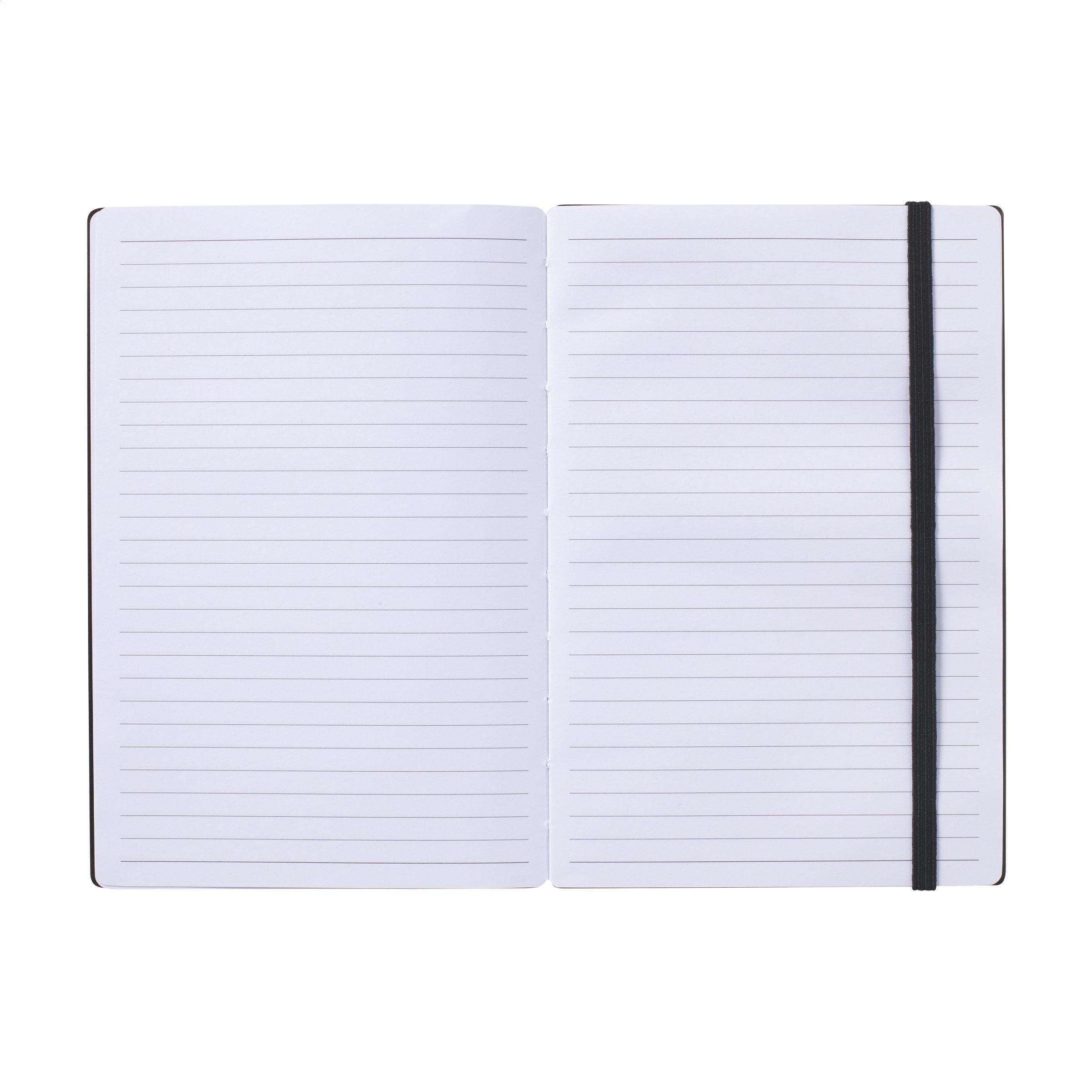 Bamboo Journal Naked Spine Paper Notebook Black A5