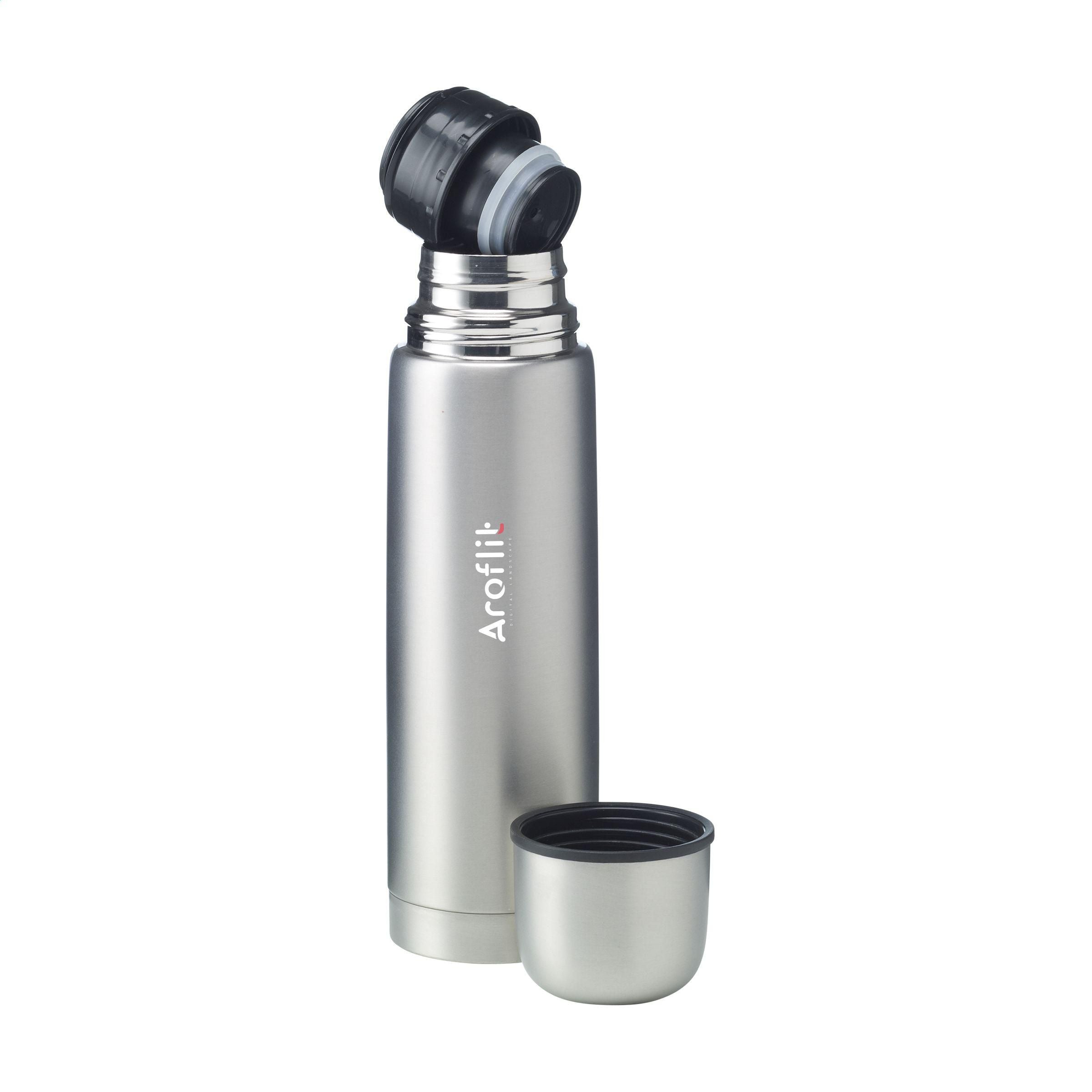 Frosted Bottle Rcs Recycled Steel 500 Ml Thermo Bottle