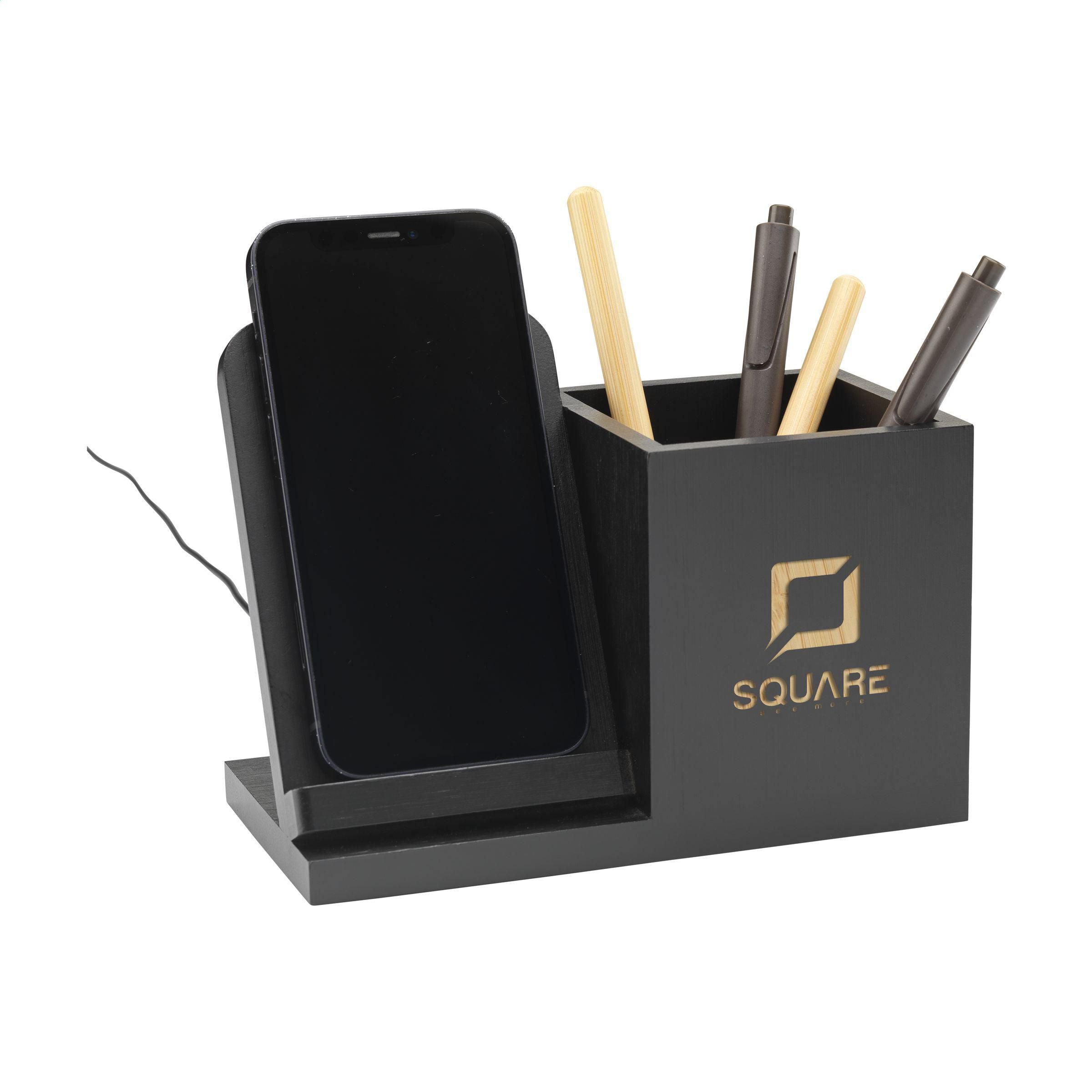 Bamboo Boss 15W Charger/Pen Holder