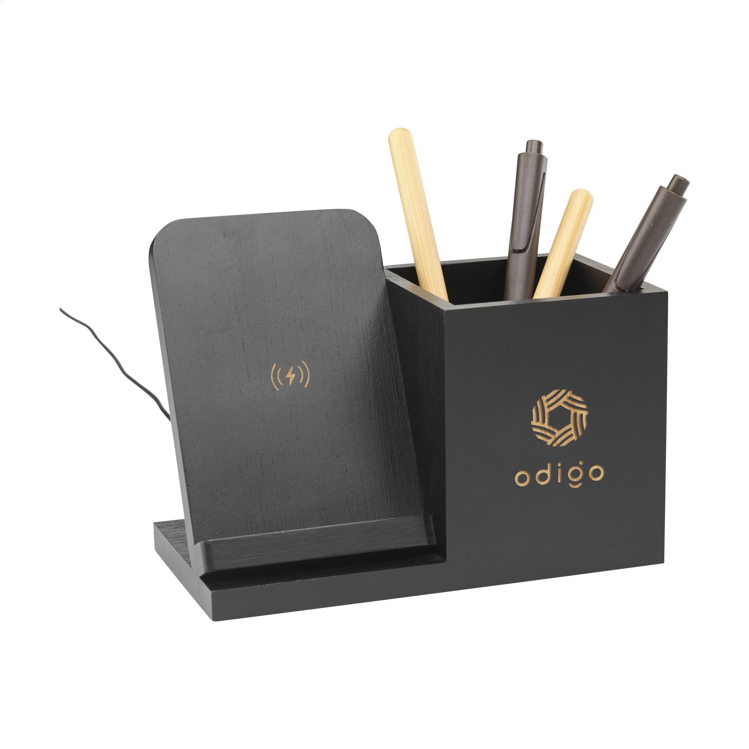 Bamboo Boss 15W Charger/Pen Holder