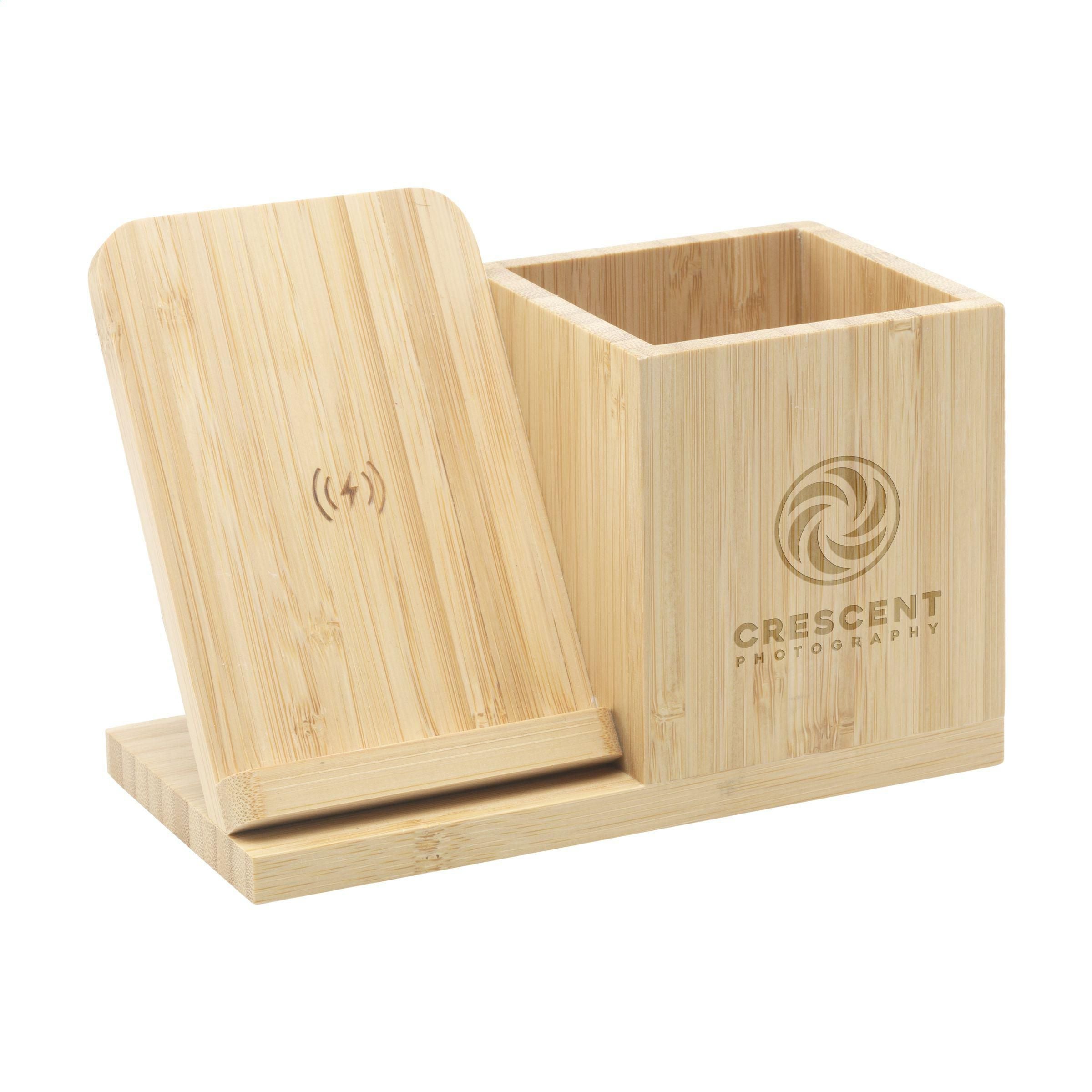 Bamboo Boss 15W Charger/Pen Holder