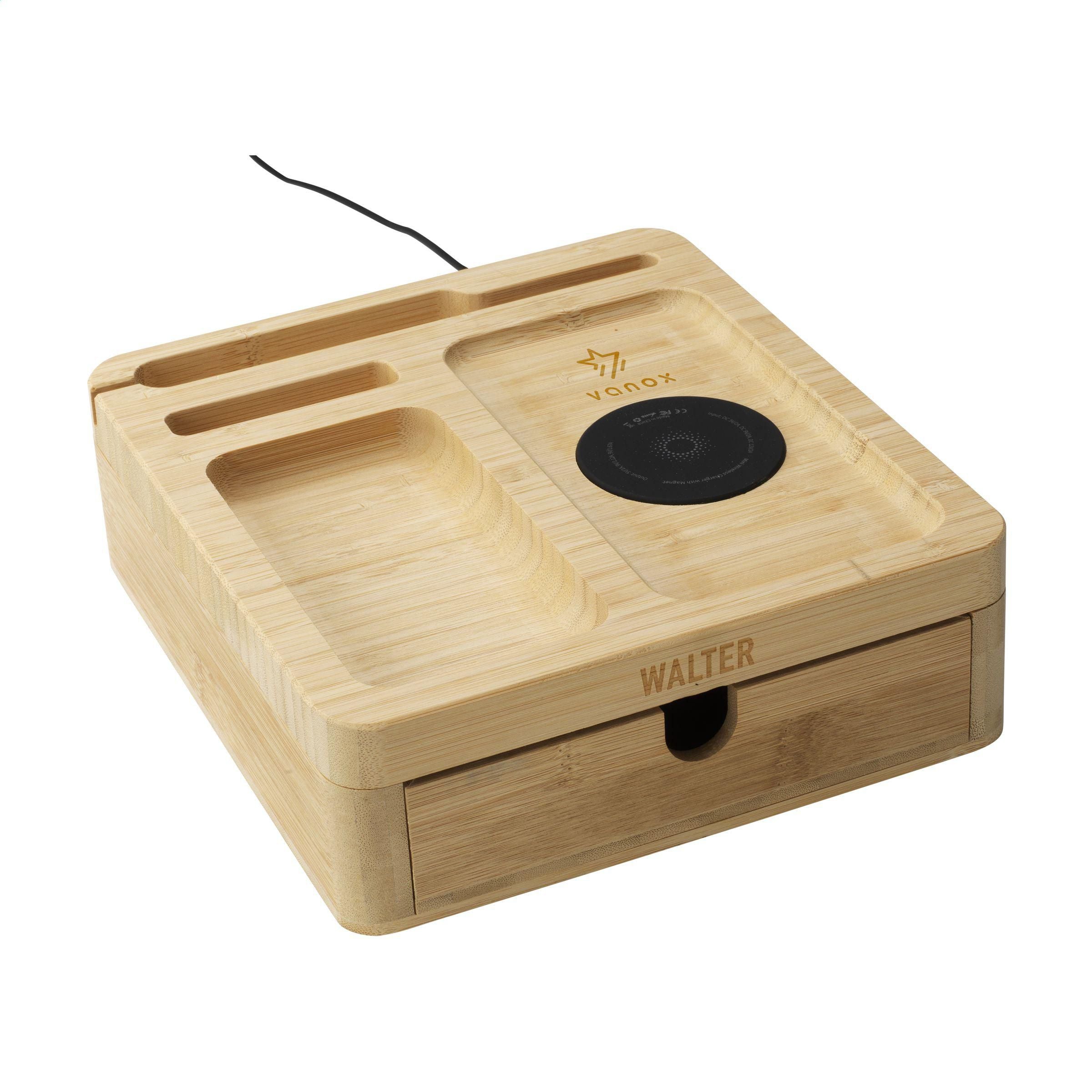 Walter Bamboo Big Dock 15W Organizer And Charge