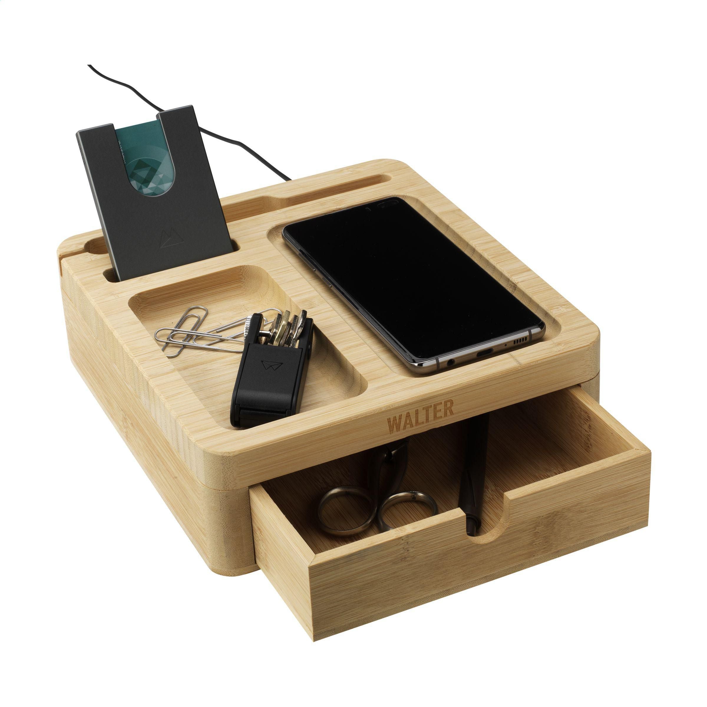 Walter Bamboo Big Dock 15W Organizer And Charge