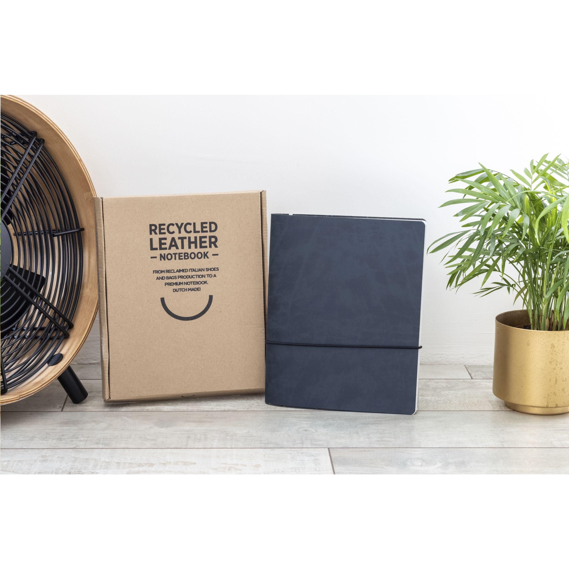 Recycled Leather Refillable Paper Notebook A5