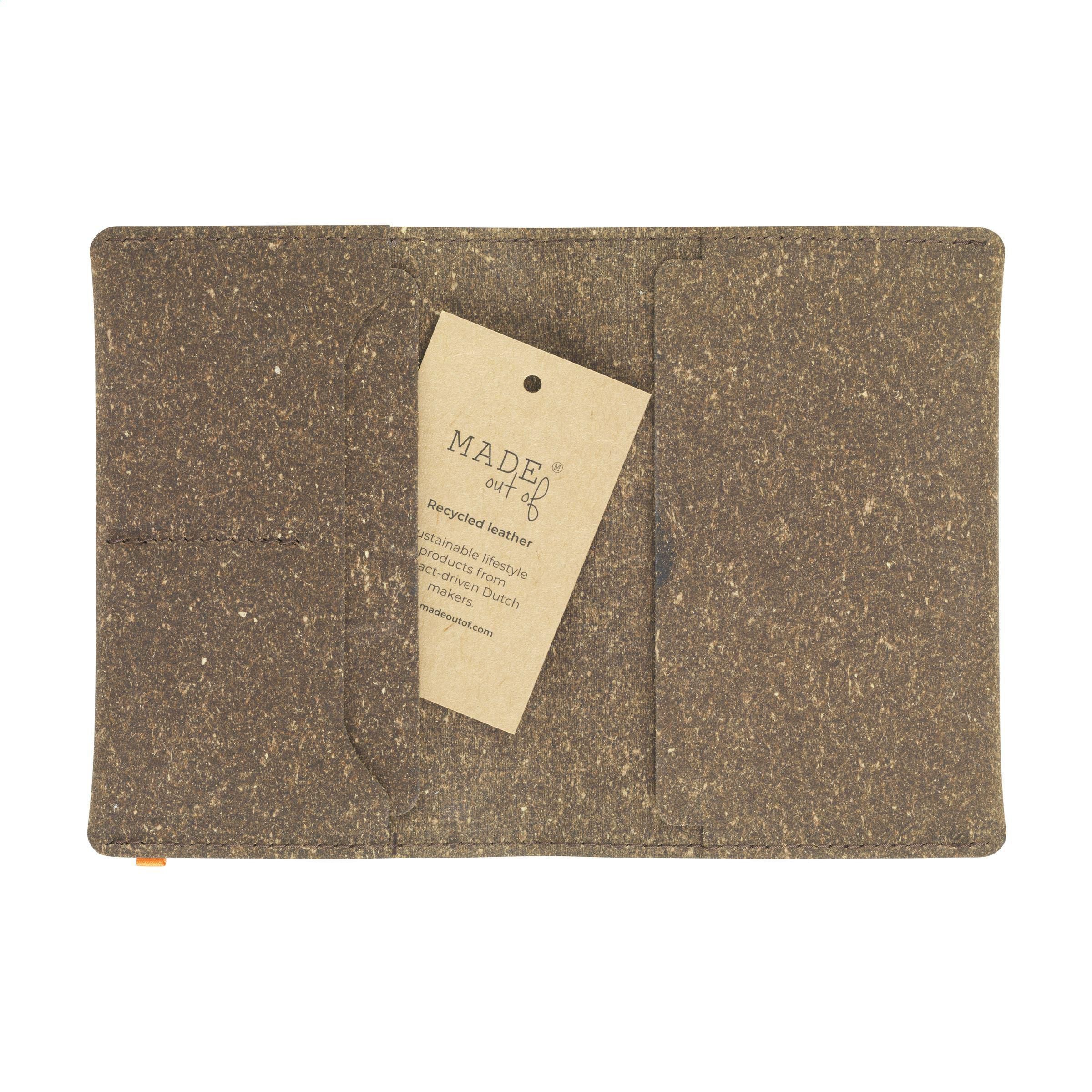 Recycled Leather Passport Holder