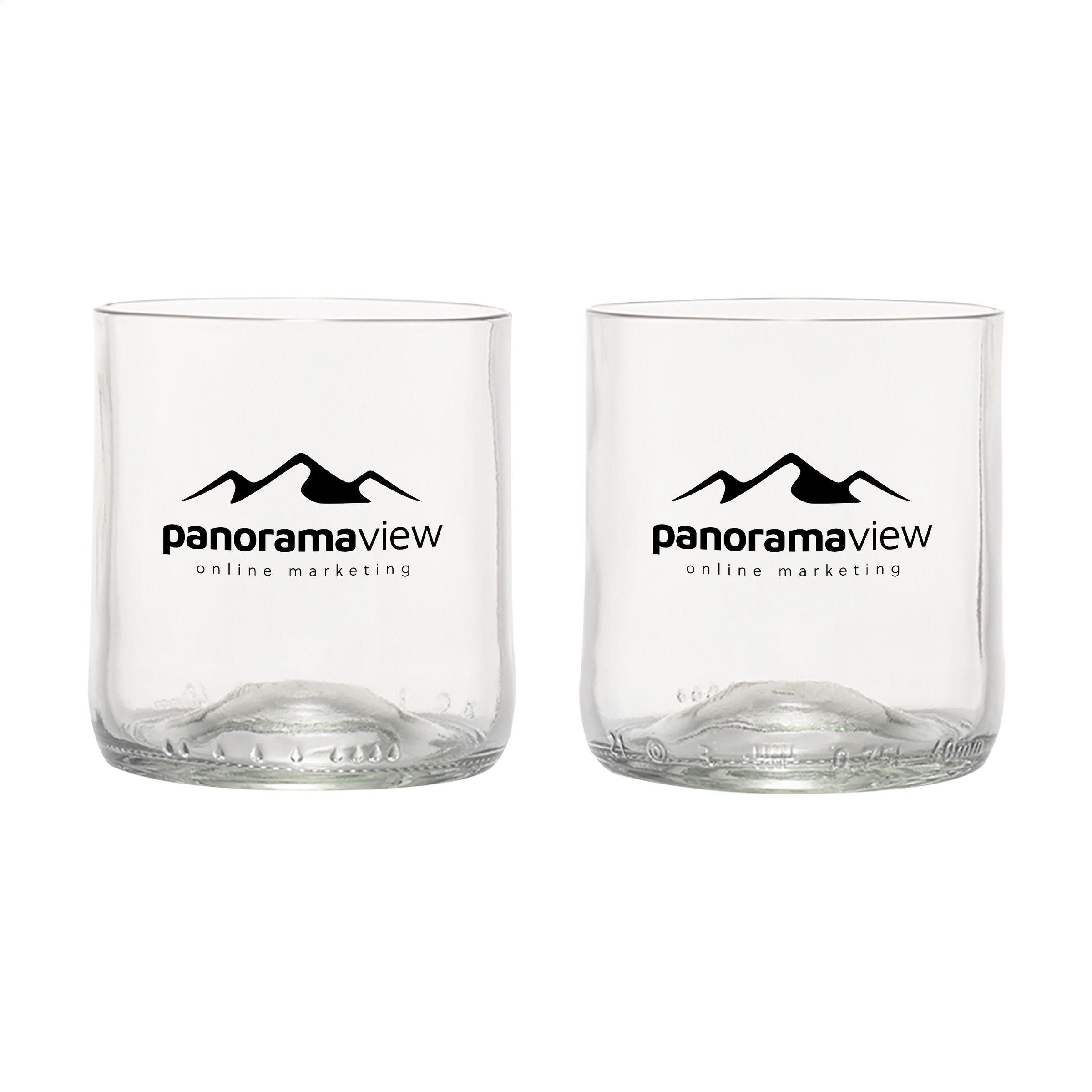 Rebottled® Short Tumbler 2-Pack Drinking Glasses