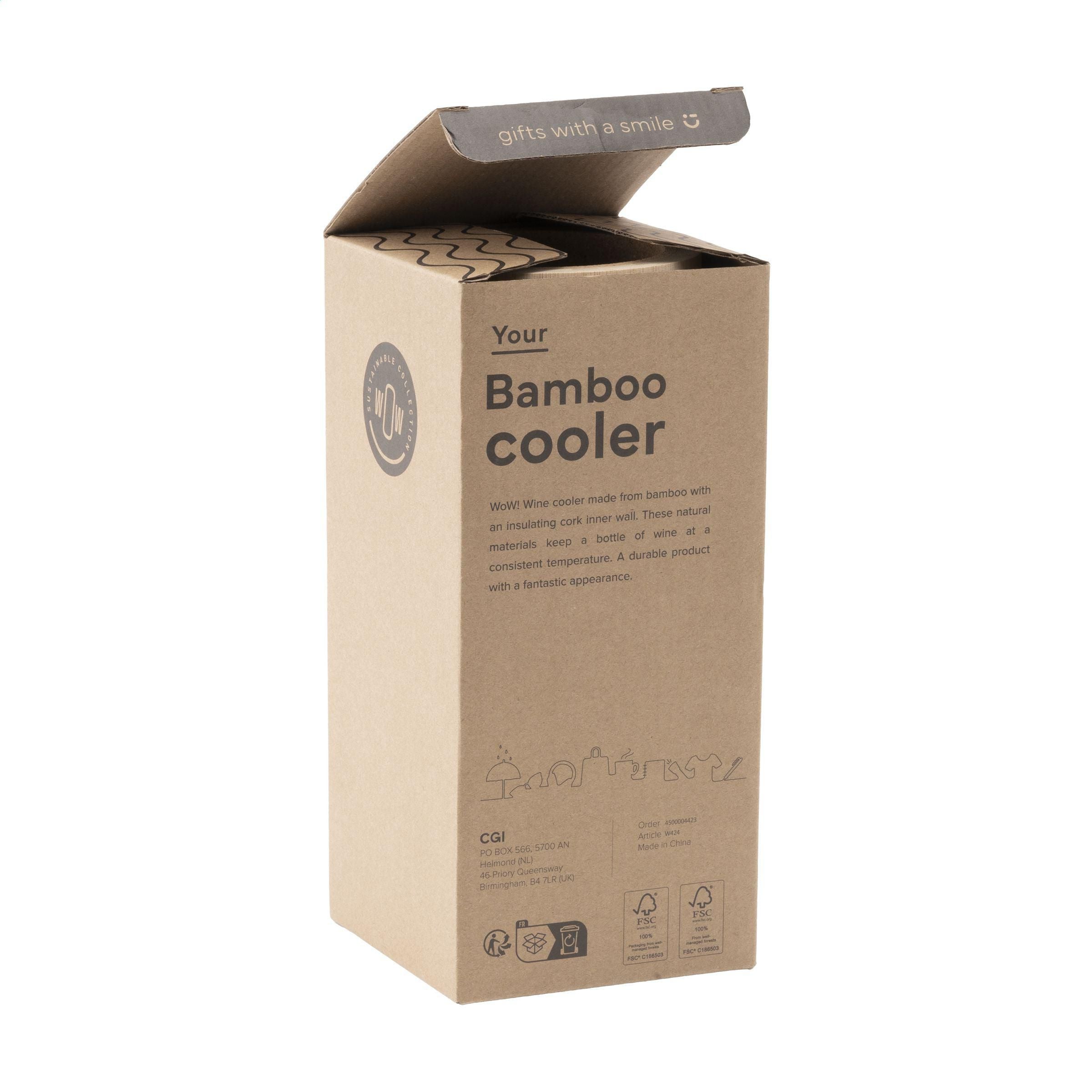 Bamboo Cooler Wine Cooler