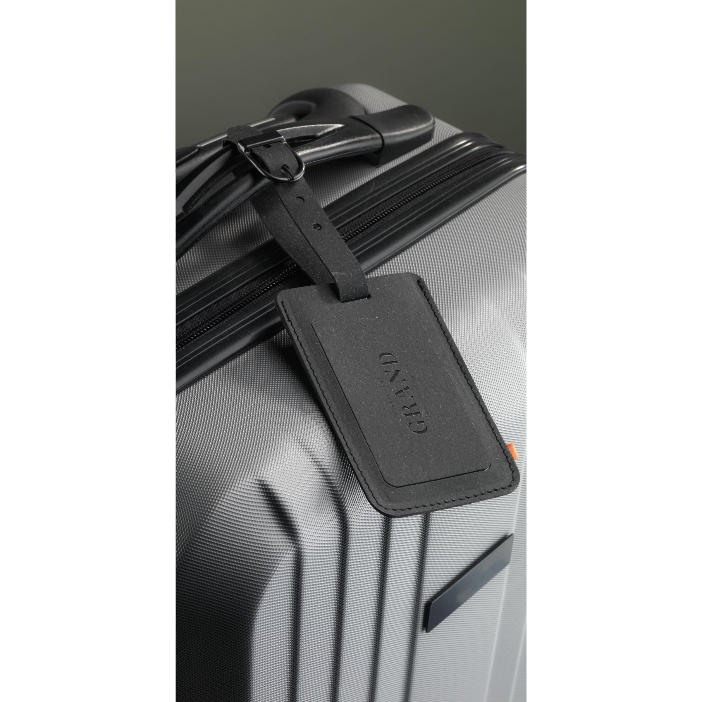 Recycled Leather Luggage Tag