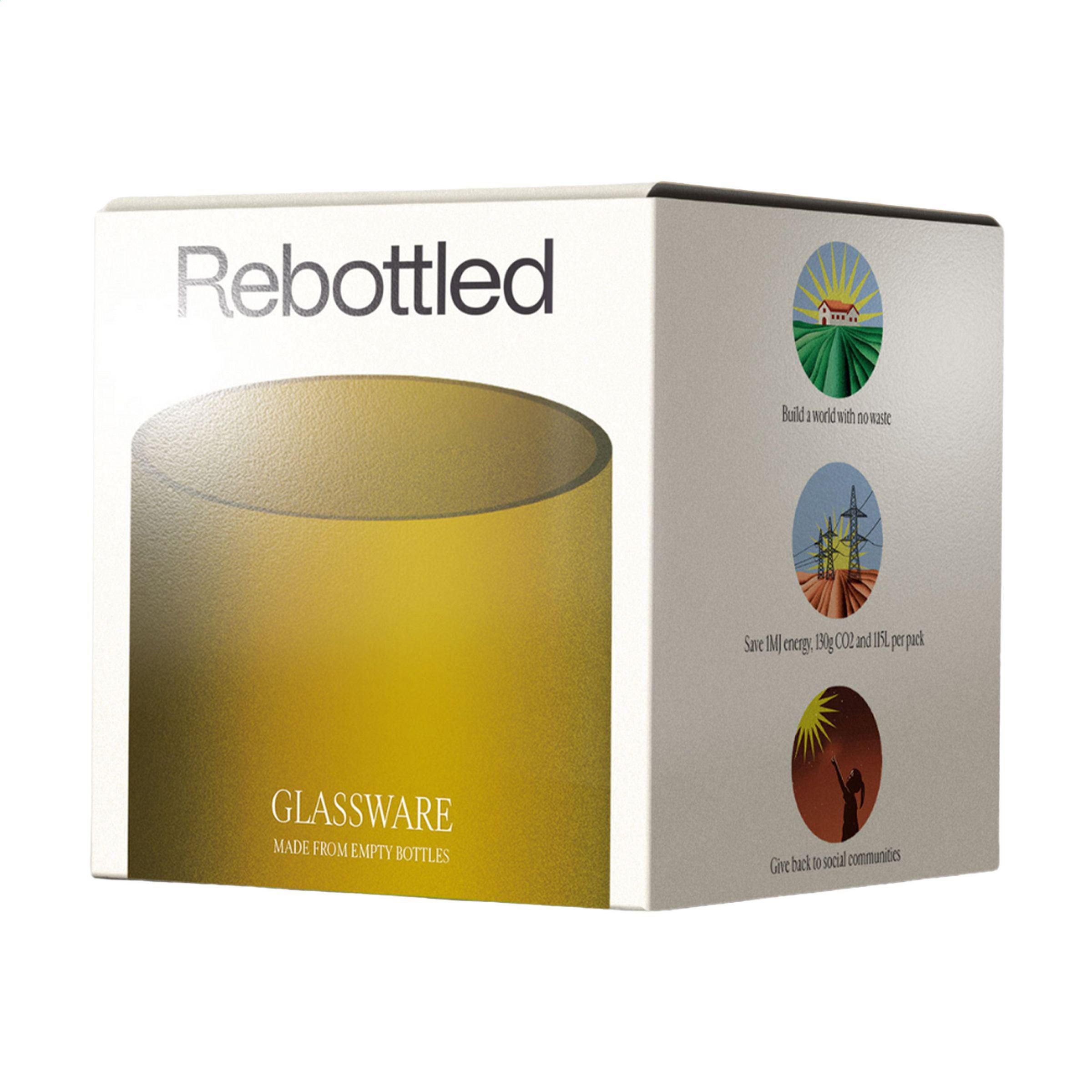 Rebottled® Short Tumbler 250 Ml Drinking Glasses