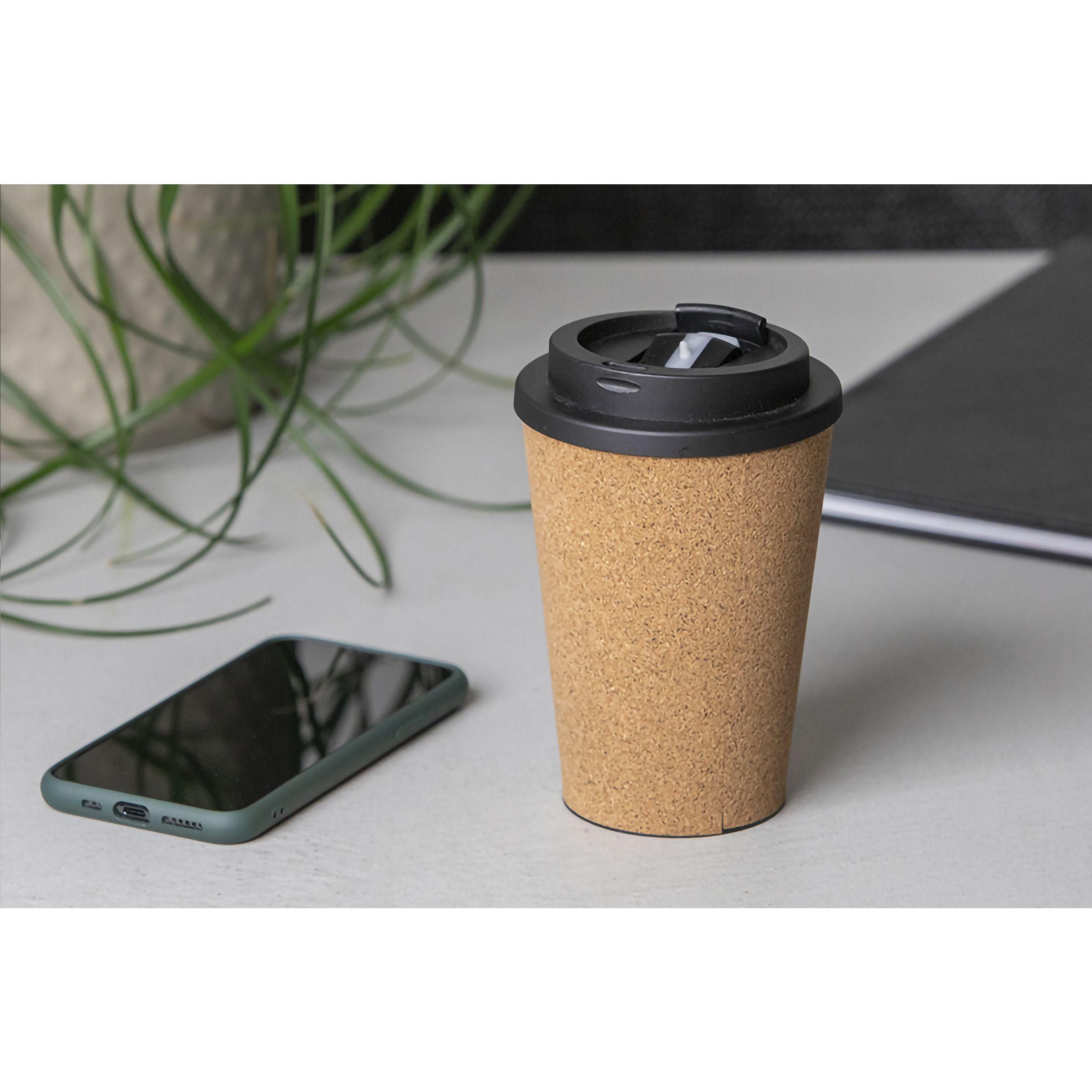 Pla Cork Cup 350 Ml Coffee Cup