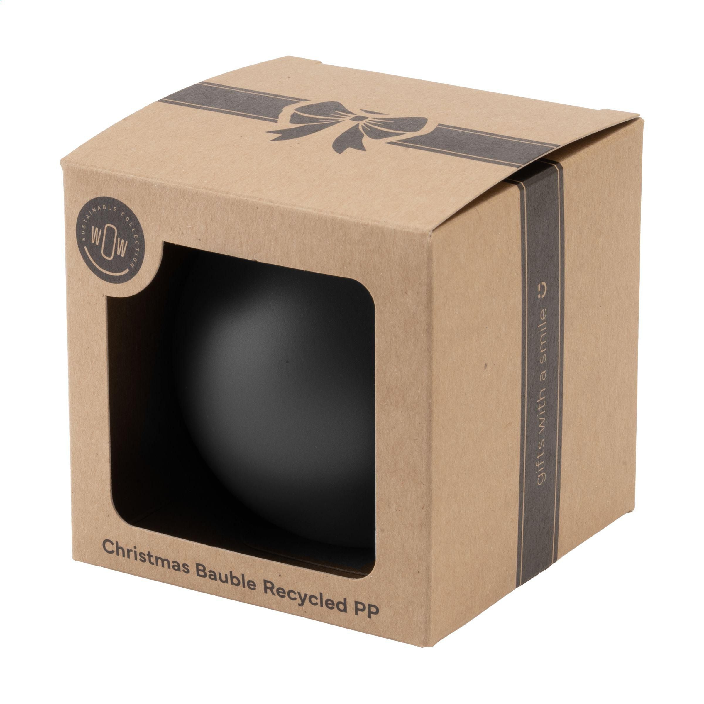 Christmas Bauble Ø7cm Recycled Pp Box - Made In Europe