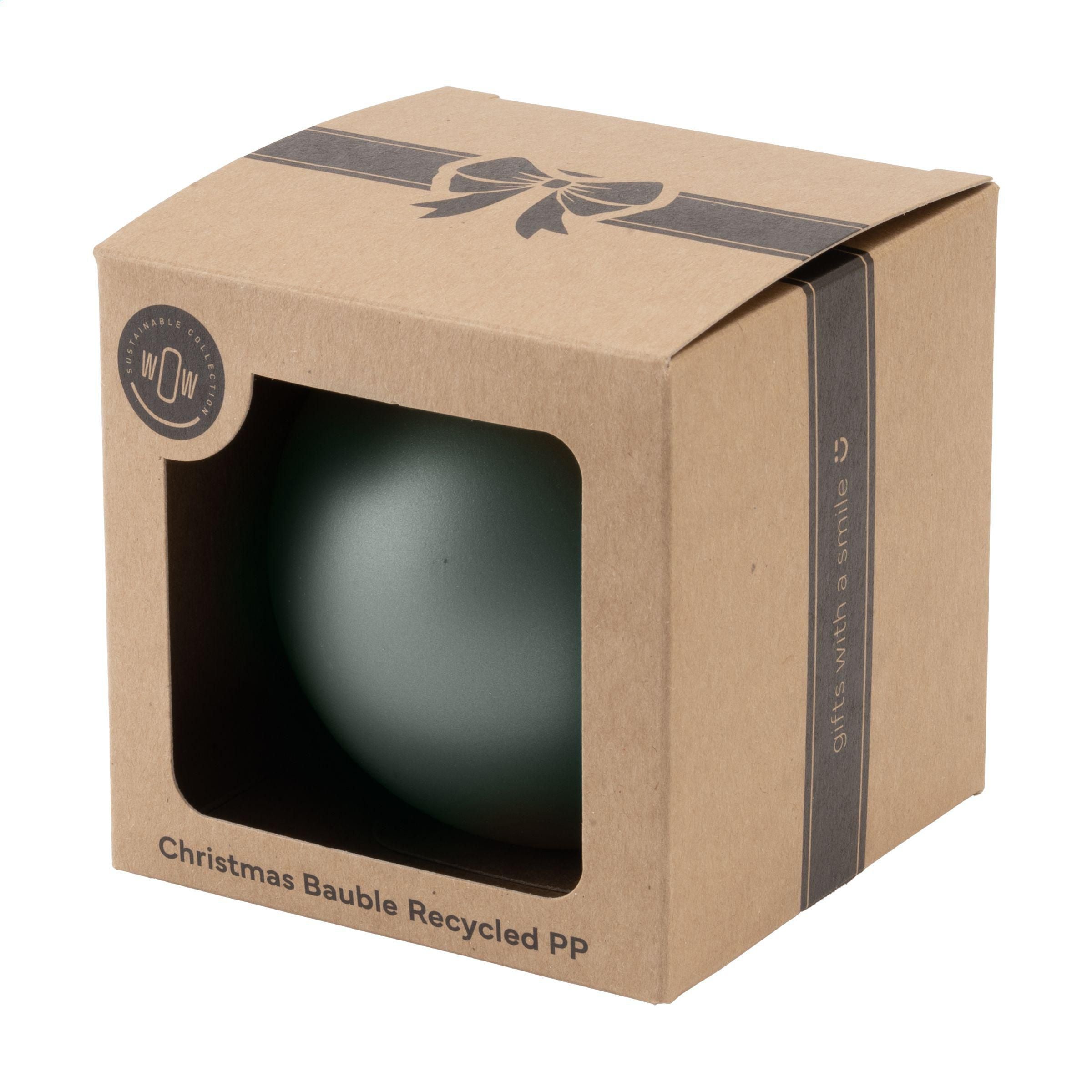 Christmas Bauble Ø7cm Recycled Pp Box - Made In Europe