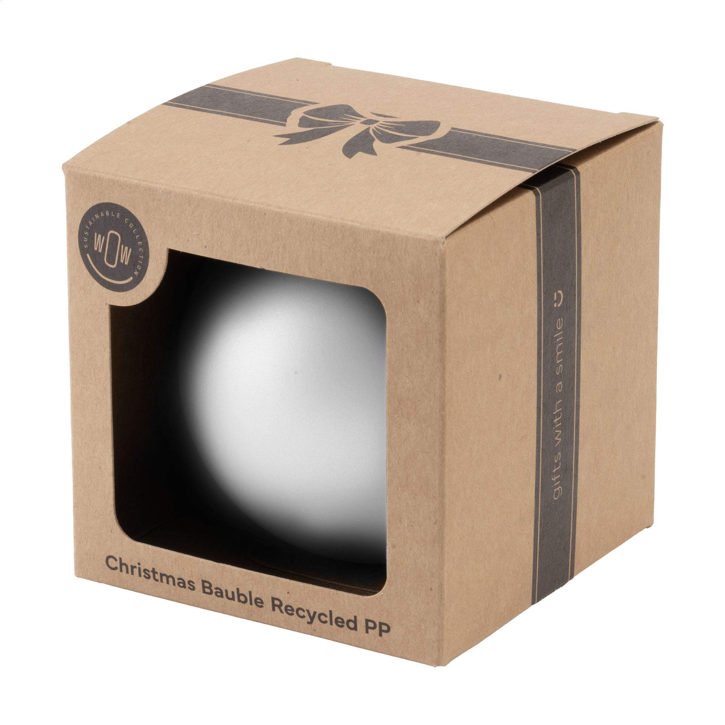 Christmas Bauble Ø7cm Recycled Pp Box - Made In Europe