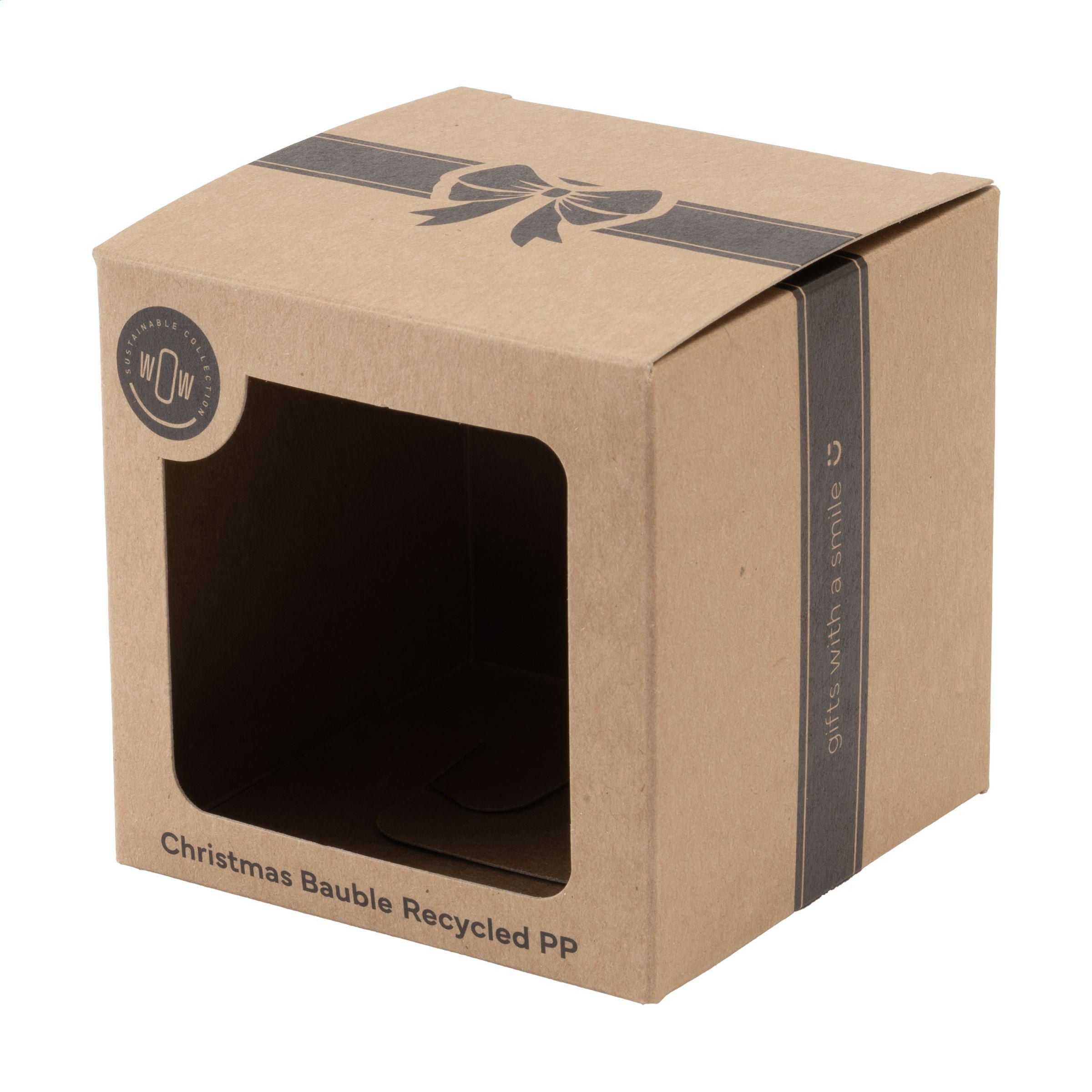 Christmas Bauble Ø7cm Recycled Pp Box - Made In Europe