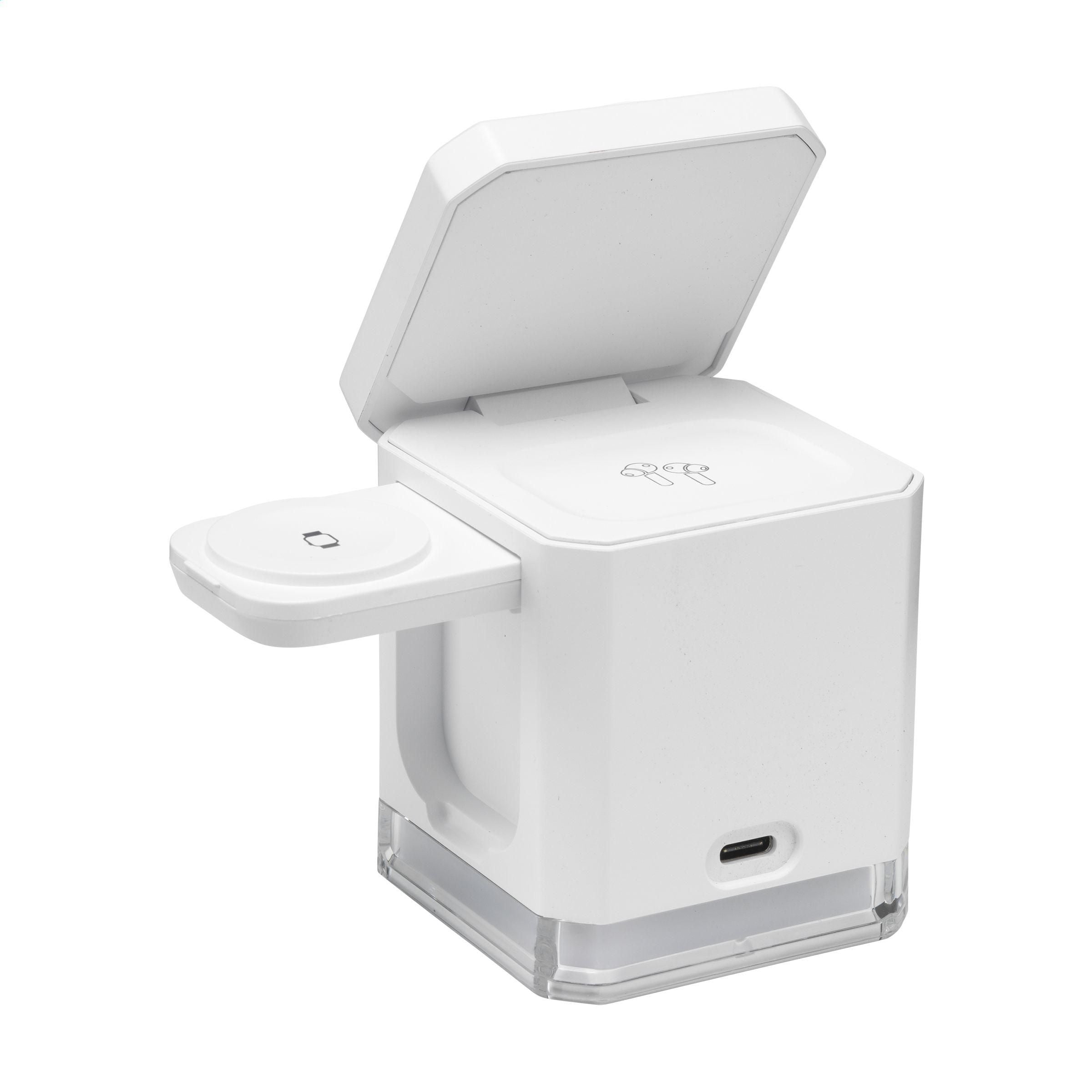 Cube Magsafe 3-In-1 Rcs Recycled Abs Charging Stand