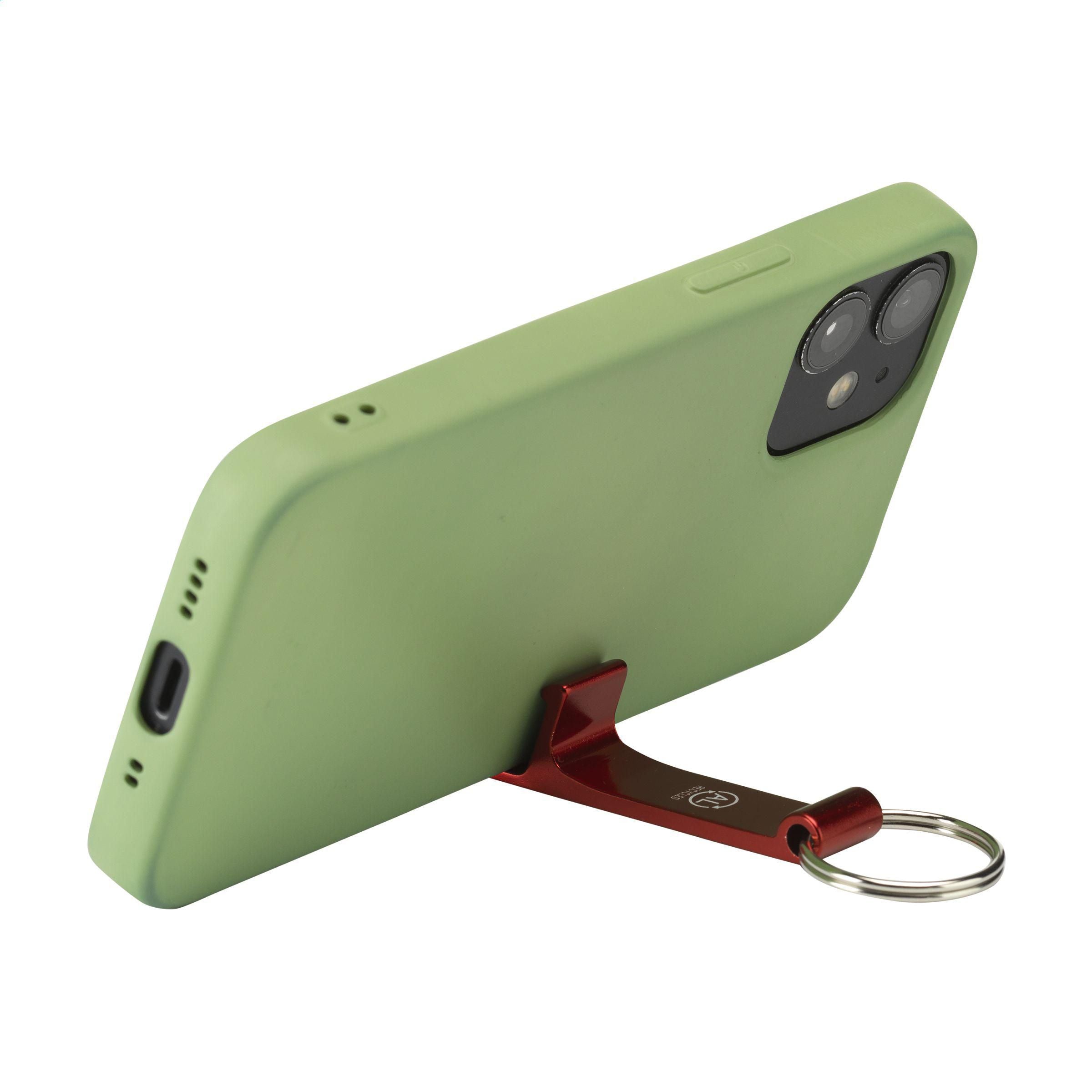 Alu Opener Phone Stand Grs Recycled Keyring