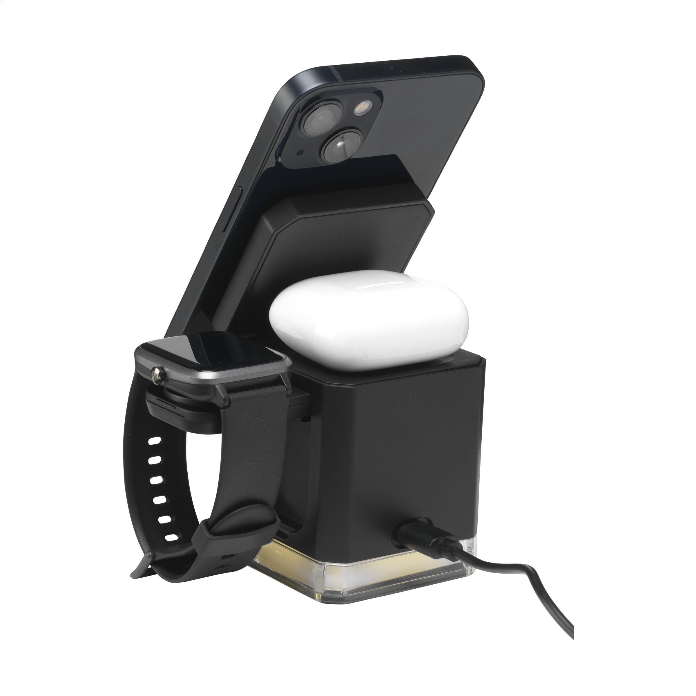 Cube Magsafe 3-In-1 Rcs Recycled Abs Charging Stand