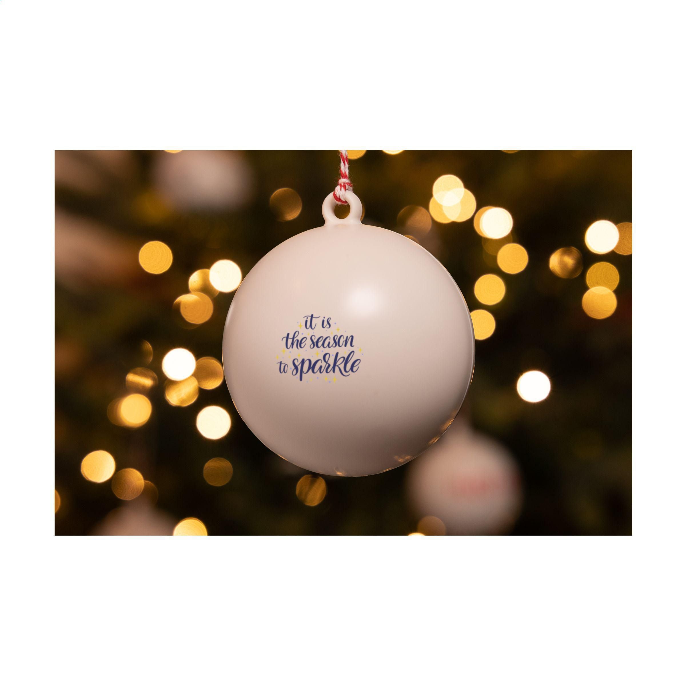 Christmas Bauble Ø7cm Recycled Pp Box - Made In Europe