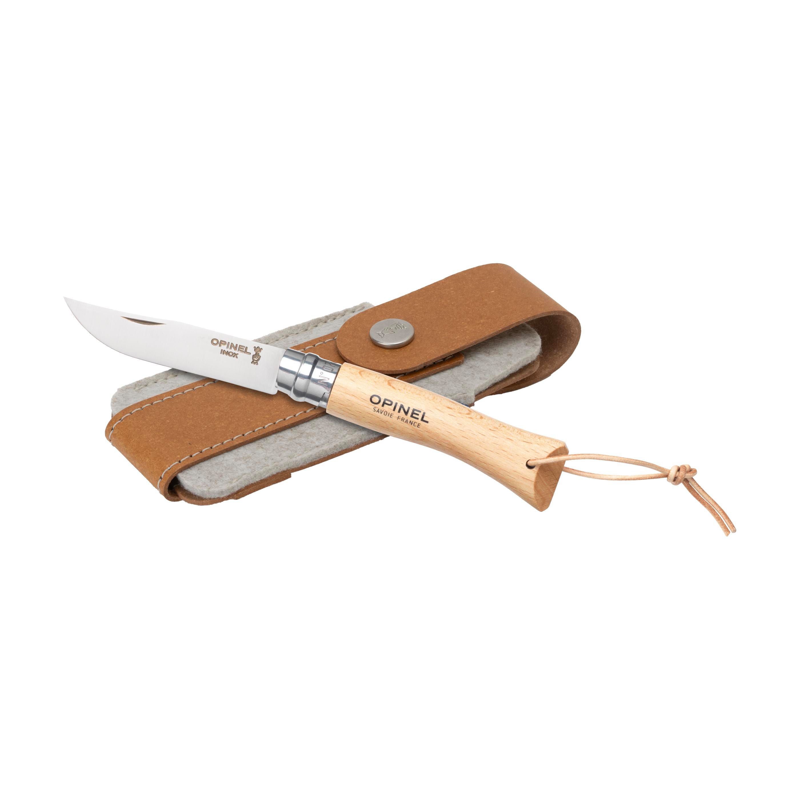 Opinel Inox No 07 Pocket Knife A Belt Pouch