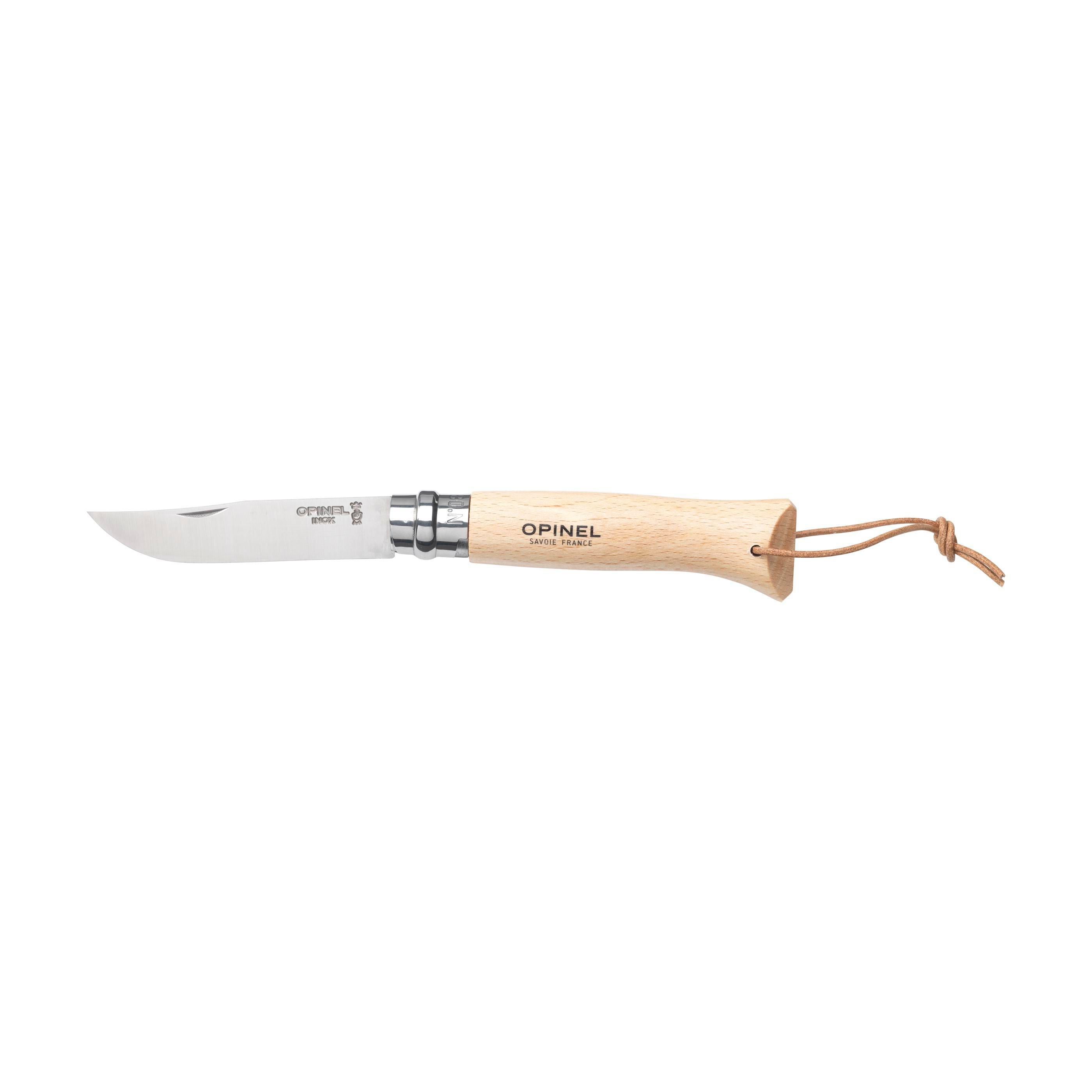 Opinel Inox No 8 Pocket Knife In A Belt Pouch
