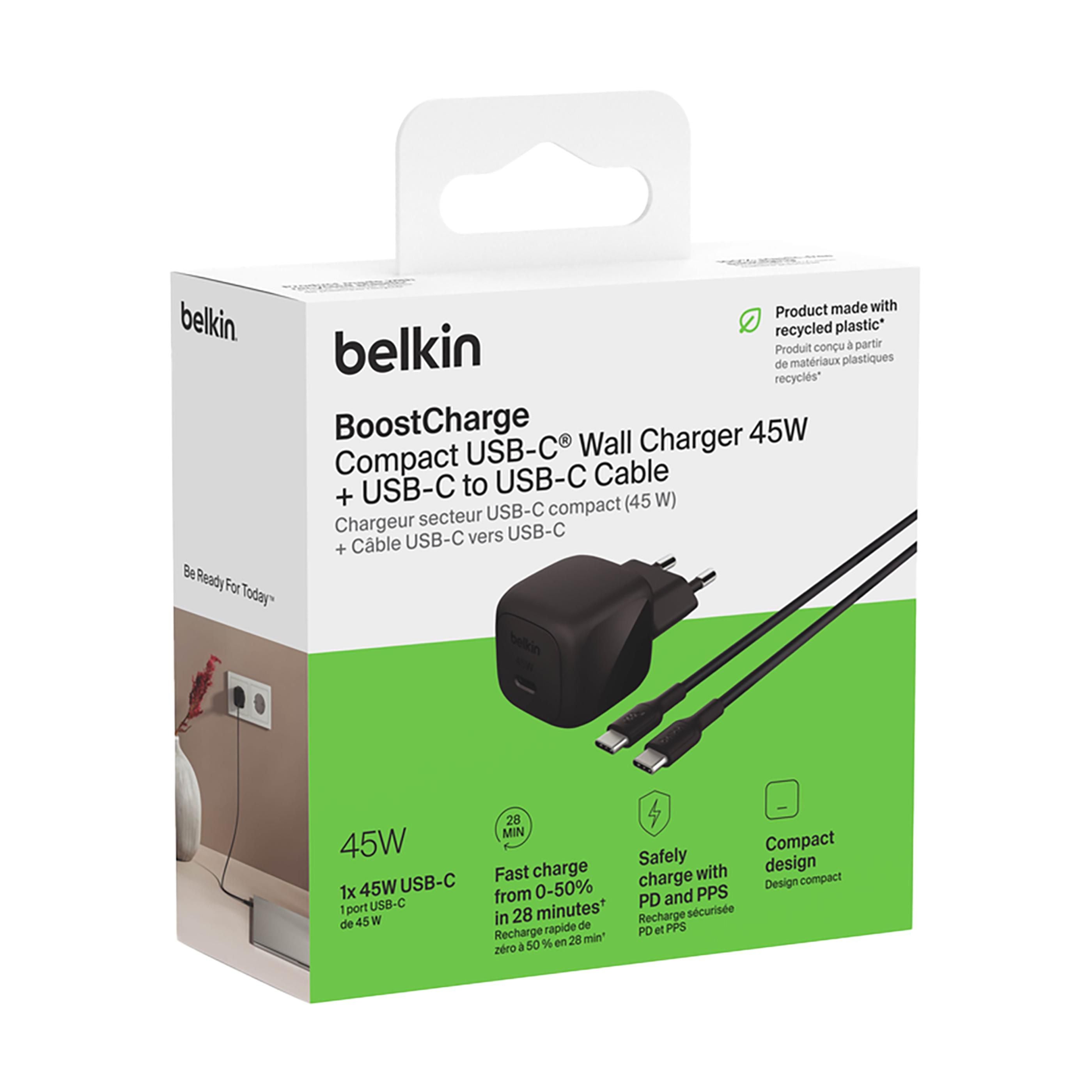 Belkin 45W Usb Pd Wall Charger With Pps And Cable