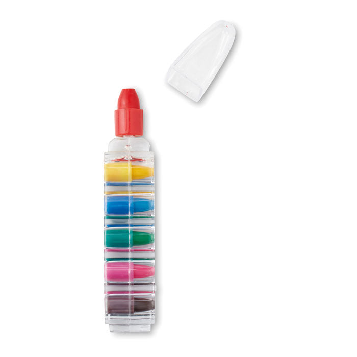 Wax Crayon Set in Pen Shaped Container