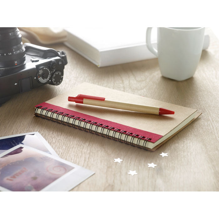B6 Recycled Notebook with Pen