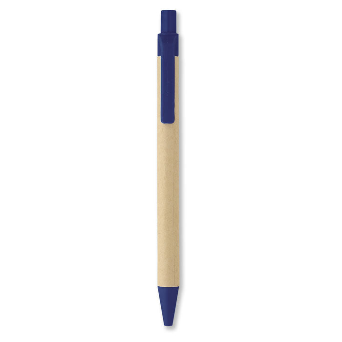 Push Button Ballpoint Pen with Recycled Paper Barrel