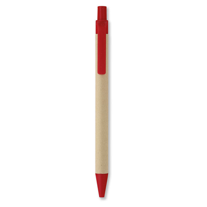 Push Button Ballpoint Pen with Recycled Paper Barrel