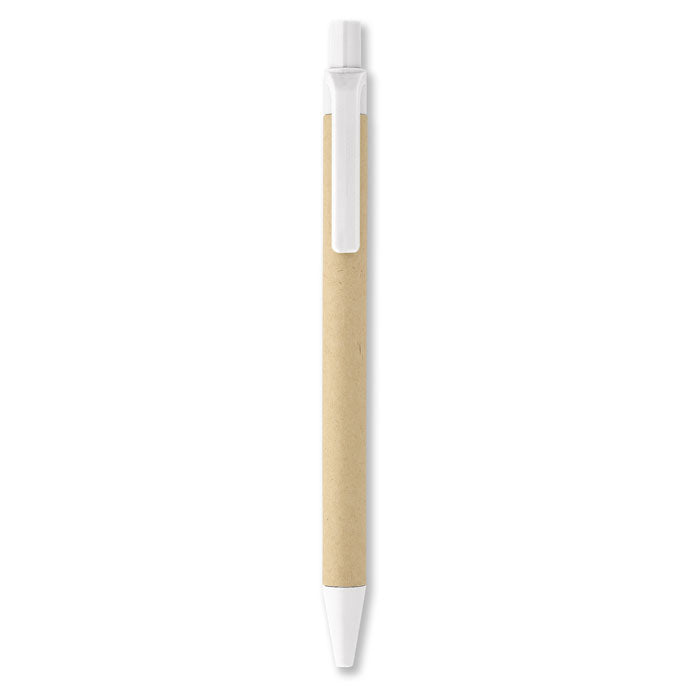 Push Button Ballpoint Pen with Recycled Paper Barrel