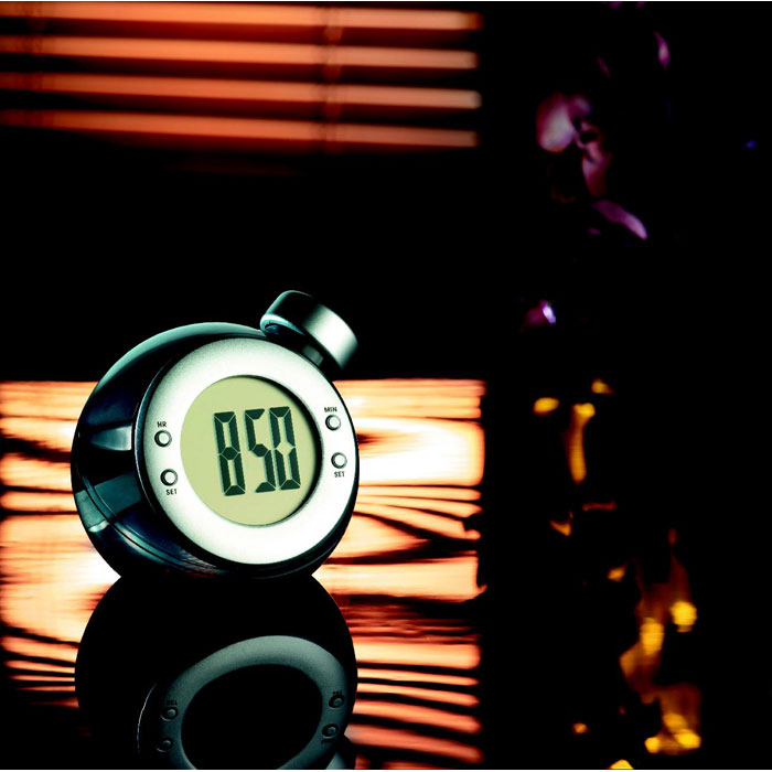 Water Powered LCD Desk Clock