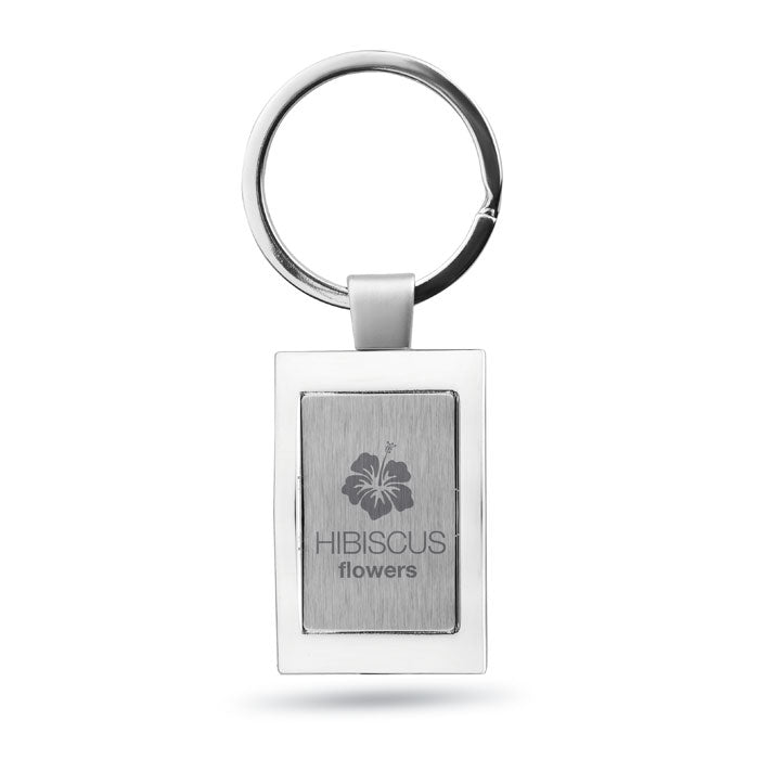 Metal Rectangular Keyring