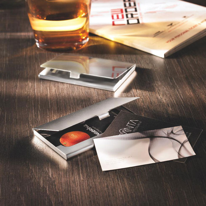 Chrome Business Card Holder
