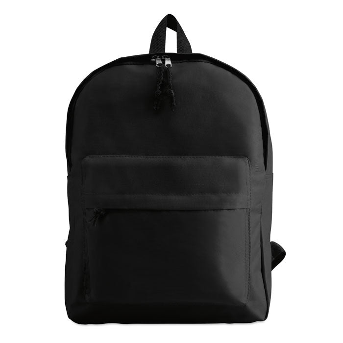 Polyester Backpack with Zipped Outer Pocket