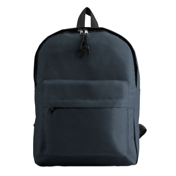 Polyester Backpack with Zipped Outer Pocket