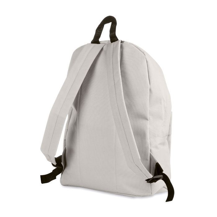 Polyester Backpack with Zipped Outer Pocket