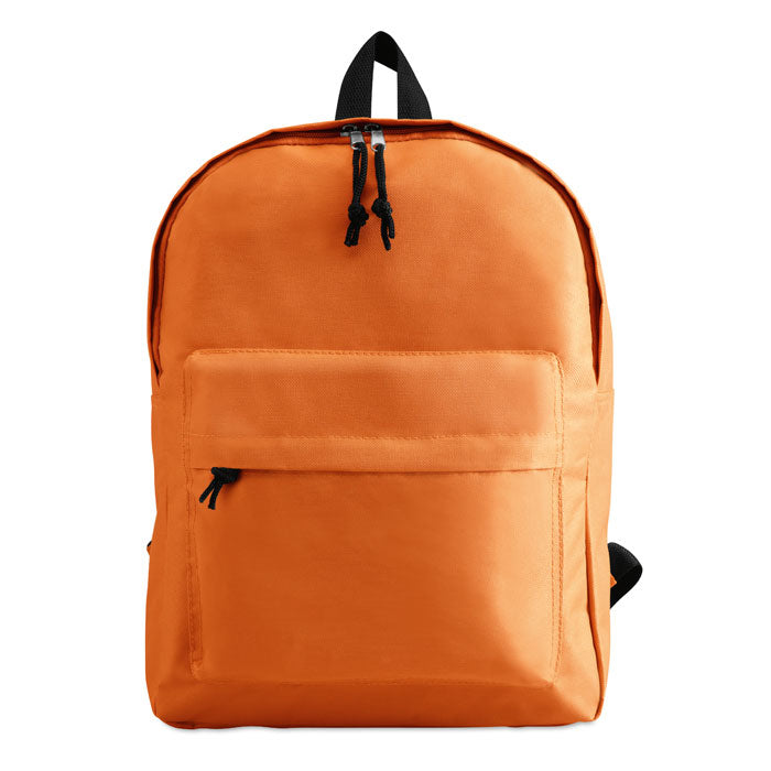 Polyester Backpack with Zipped Outer Pocket