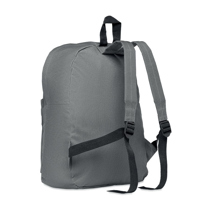 Polyester Backpack with Zipped Outer Pocket