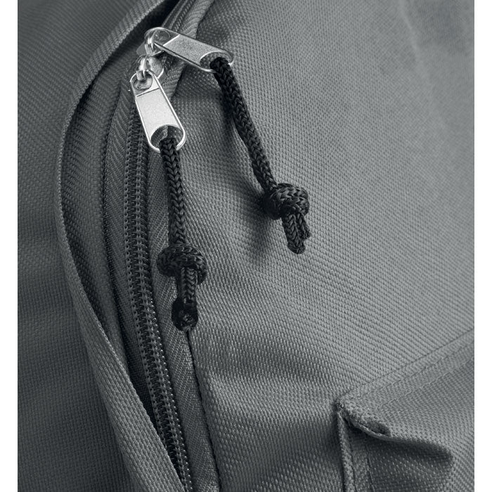 Polyester Backpack with Zipped Outer Pocket