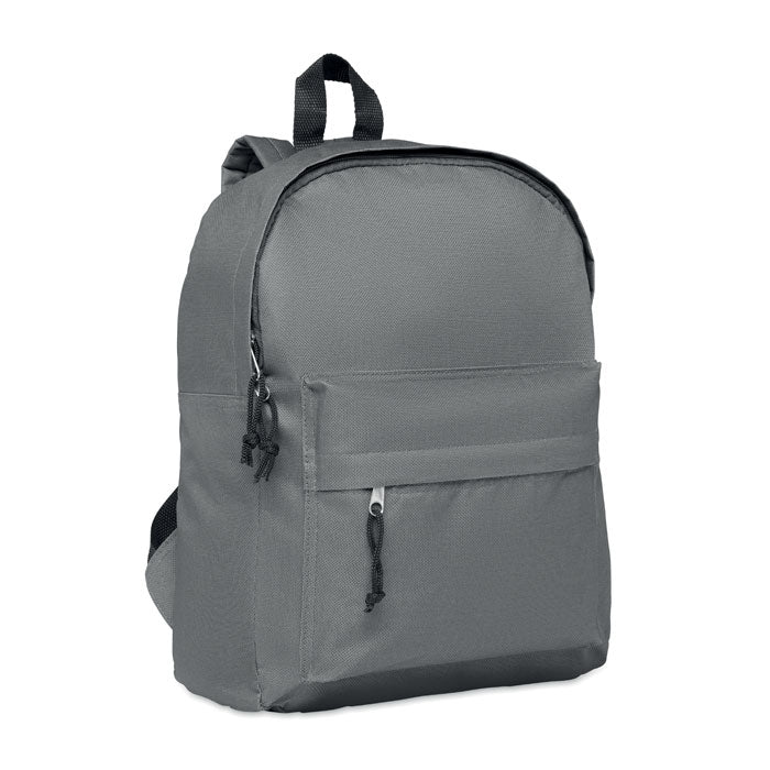 Polyester Backpack with Zipped Outer Pocket