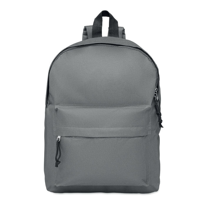 Polyester Backpack with Zipped Outer Pocket