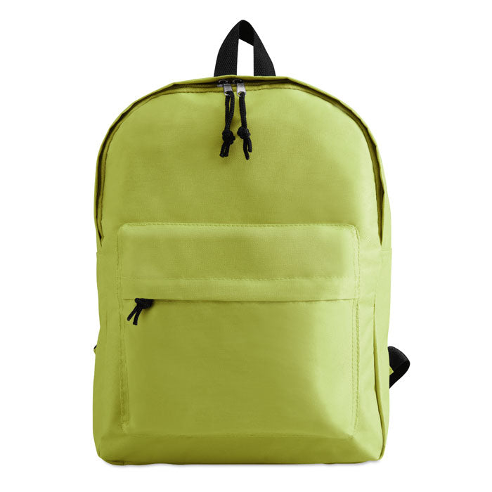 Polyester Backpack with Zipped Outer Pocket