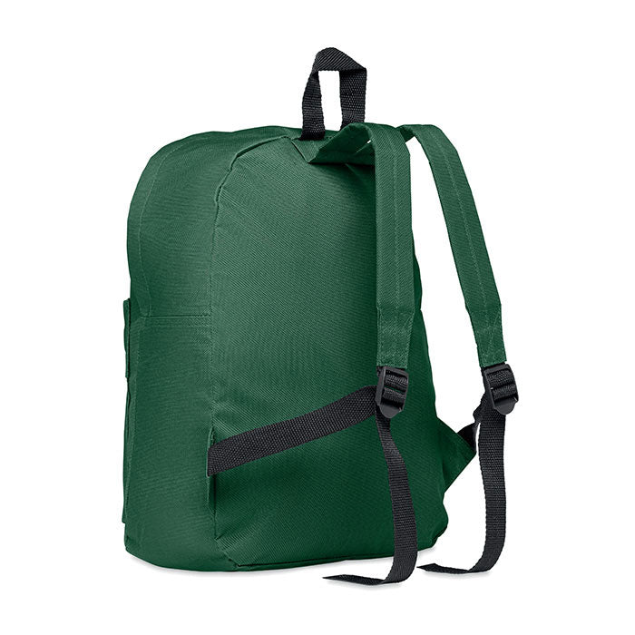 Polyester Backpack with Zipped Outer Pocket