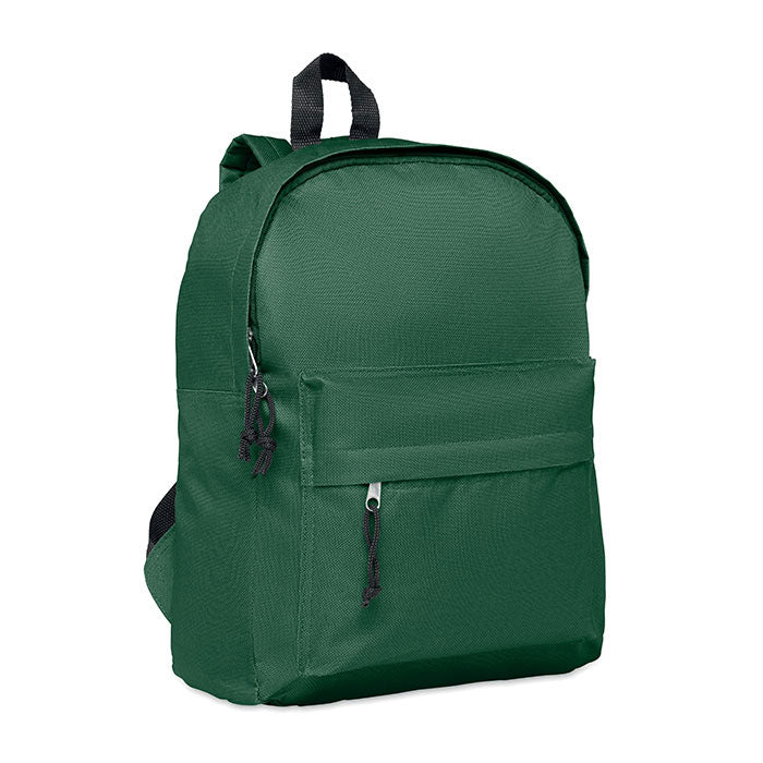Polyester Backpack with Zipped Outer Pocket
