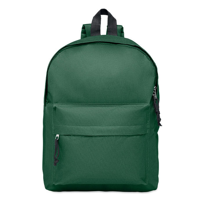 Polyester Backpack with Zipped Outer Pocket