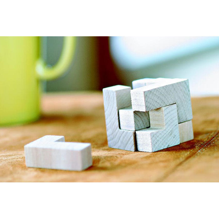 Wooden Puzzle in Cotton Pouch