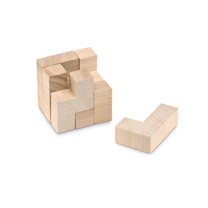 Wooden Puzzle in Cotton Pouch