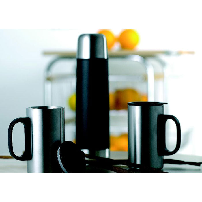 Insulated Flask with 2 Mugs