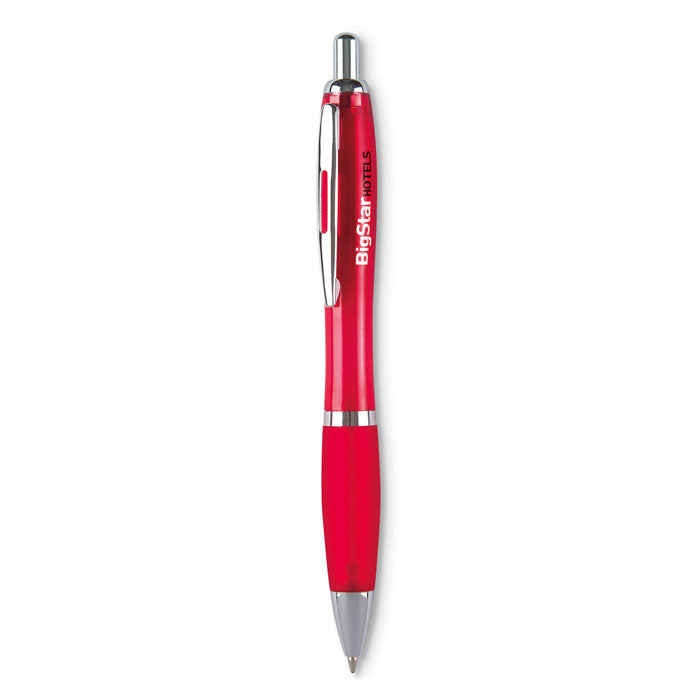 Soft Grip Push Button Ballpoint Pen