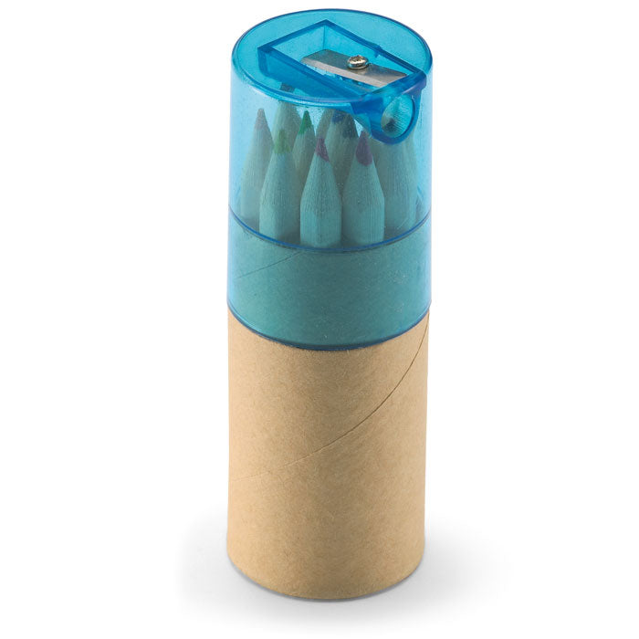 12 Colouring Pencils and Pencil Sharpener